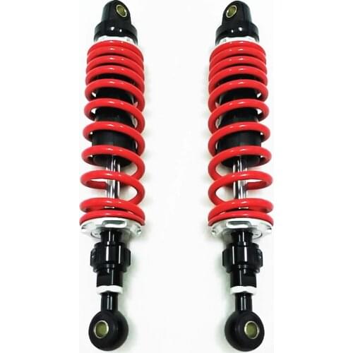 One pair 350mm 8mm spring Adjust Motorcycle Suspension Shock Absorbers for Honda Yamaha Suzuki Kawasaki KTM bikes Gokart ATV