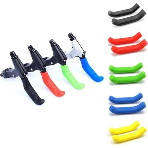 Mountain Foldable Brake Bicycle Lever Protective Cover Silicone Cover High Abrasion Resistance Anti-slip Grip The Handle Stable