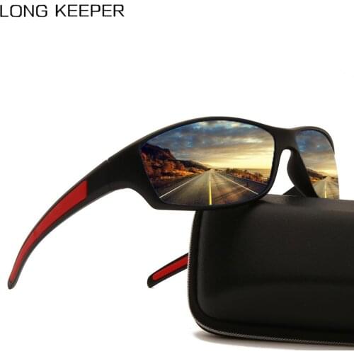 LongKeeper 2020 Polarized Sunglasses Men Brand Design Driving Shades Male Sun Glasses Vintage Sport Fishing Goggles UV400 Oculos