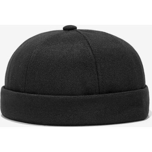 Personality street melon hat men and women hip-hop children without brim Curled retro trendy parent-child hat