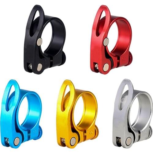 Bicycle Seatpost Clamps Quick Release 31.8mm 6065 Aluminum Alloy Mountain Road Bike Seat Tube Clamp Cycling Accessories