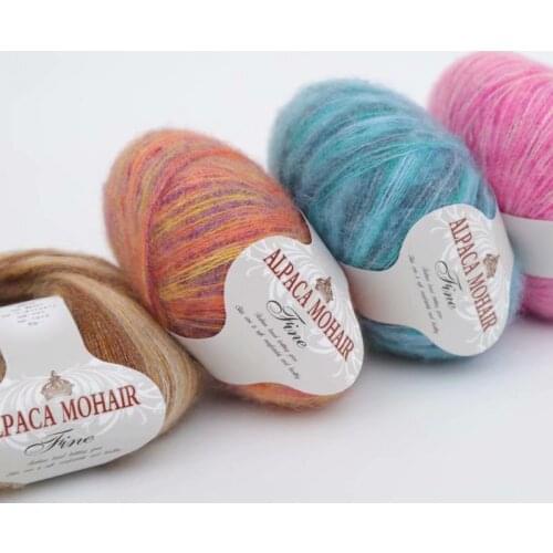 Segment Dyed Mahai Hairy Sea Knitted Scarf Line Hand-woven Sweater Woven Jacket Sweater Shawl Crochet Line Yarn 50g Yarn