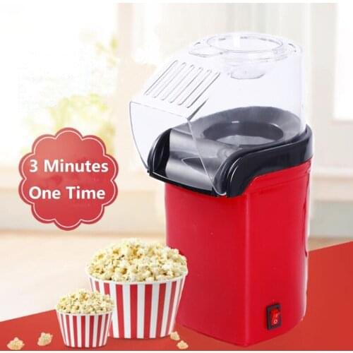 110V 220V Electric Corn Popcorn Maker Household Automatic Mini Air Popcorn Making Machine Kitchen DIY Corn Popper EU/US Plug