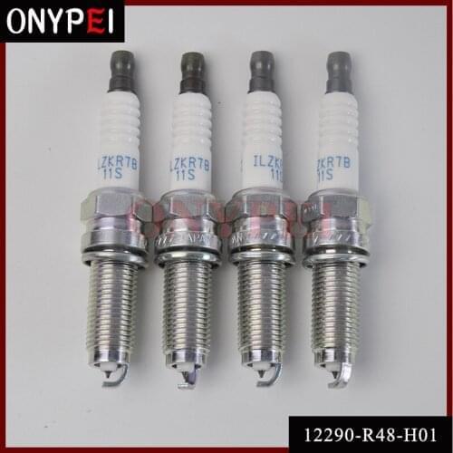 4pcs/lot 12290-R48-H01 ILZKR7B-11S Iridium Spark Plug For Acura MDX TSX TL Honda Accord 12290R48H01 ILZKR7B11S
