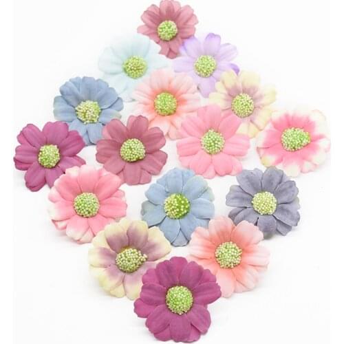 50 pieces Roses Wedding decoration Christmas decorations for home Fake flowers Wreath Garlands Gifts box Ornamentation Headdress