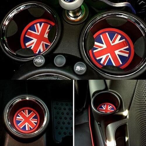 7pcs Car styling Interior Door Pad Cup Mat Gate Slot Mats Non Slip Protector For MINI CLUBMAN R55 Car Accessories Car Decoration