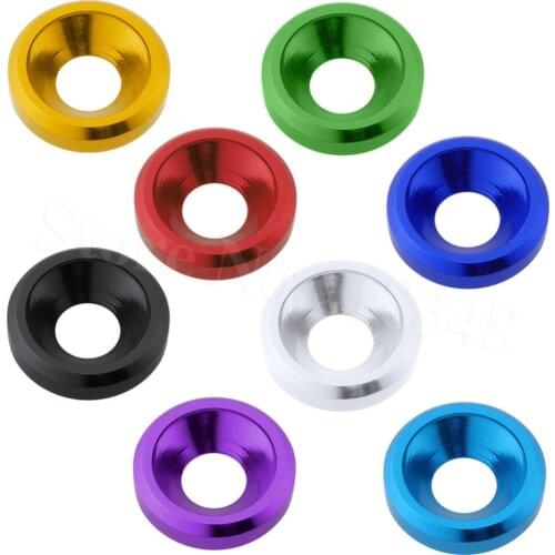 8PCS Aluminum M3 Countersunk Washer Flat Head Screws Bolts For Hobby Model RC Car Quadcopter Drone Multirotor Replacement Parts