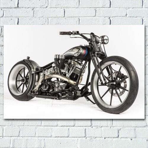 BOBBER Motorcycle Motorbike vehicles Poster Wall Art Picture Silk Canvas Printed Art Paintings for Home Decor