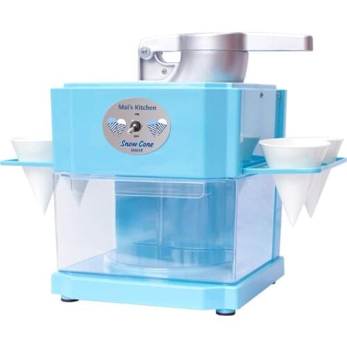 Household Snow Flake Smoothie Ice Crusher Commercial Ice Shaver Smoothie Thickness Adjustable Homemade Ice Cream