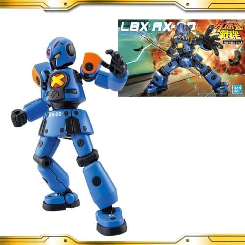BANDAI WARS LBX AX-00 model kids assembled Robot Anime action figure toys