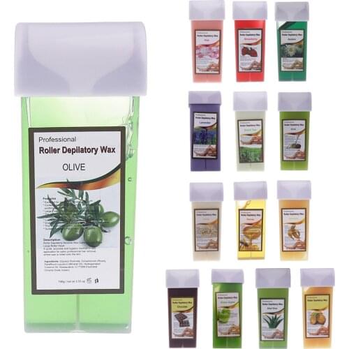 Blesiya 100g Roll On Hot Depilatory Wax Cartridge Waxing Body Hair Removal