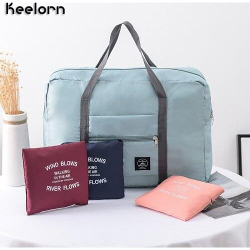 Keelorn 48*16*32cm Trolley Travel Folding Storage Bag Portable Luggage Storage Bags