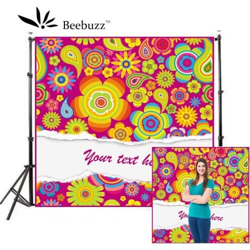 Colorful Flower Photography Background Can Be Customized Decorative Pattern Background Photography Studio Props