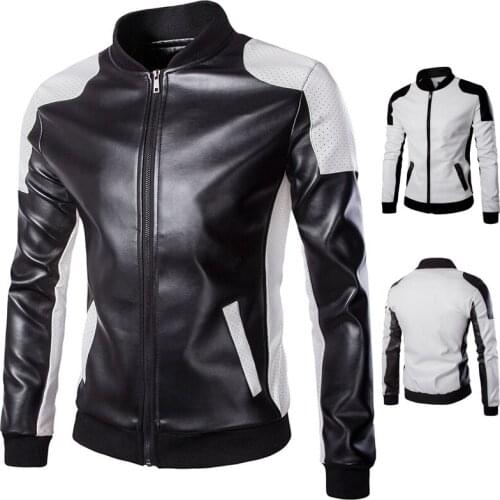 Fashion Jacket Mens Jackets And Coats Autumn Winter Zipper Sportswear Patchwork Jacket Long Sleeve Coat Veste Homme KK3096