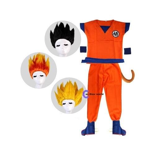 Hot Selling Holiday Anime Suits Son Goku Carnival Anime Cosplay Costumes for Adult Kids Halloween Costume for Kids