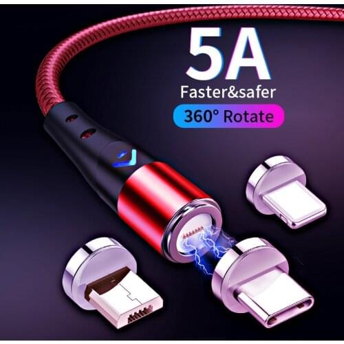 Magnetic Micro USB Cable For iPhone Samsung Xiaomi Huawei Android Fast Charging Magnet Charger Type C Cable Mobile Phone Cord