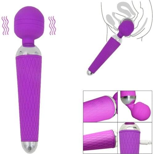 Powerful AV Magic Wand Vibrator Massager Adult Sex Toys for Woman Masturbator,Oral Clit Vibrators Sex Products for Women