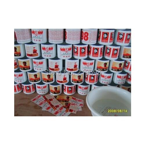 No shipping charge, A4 size white color background laser water decal paper