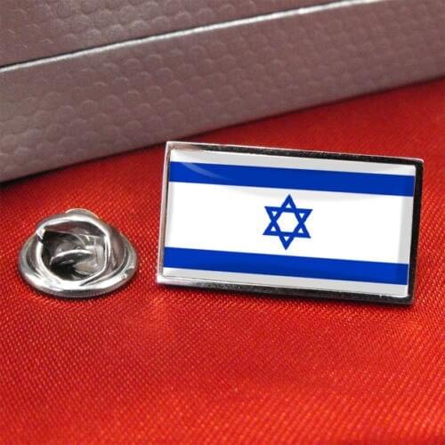 Low price Israel Flag Lapel Pin Badge Tie Pin High quality custom made metal badges cheap country flag lapel pin print