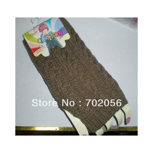 NEW ARRIVAL winter solid Knitted Fingerless Gloves Arm Warmers 24pairs/lot mixed colors #3422