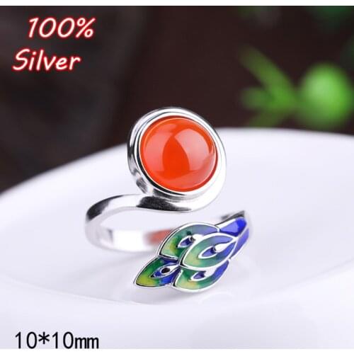 925 Sterling Silver Adjustable Blank Ring Base Cabochons Fit 10mm Cameo Setting For DIY Ring Jewelry Findings Making Accessories