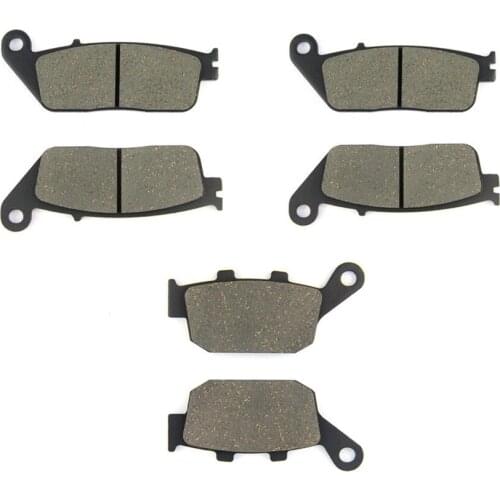 SOMMET Motorcycle Front + Rear Brake Pads Disks for Honda CBR 250 RJ/RK/RK2 (MC19) (1988-1989) CBR250 LT142-142-140