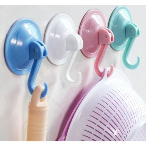 Suction Cup Strong wall Hook for Kitchen Bathroom Hanger Hook Washable and removable Punch-free Seamless Suction Sucker Hook