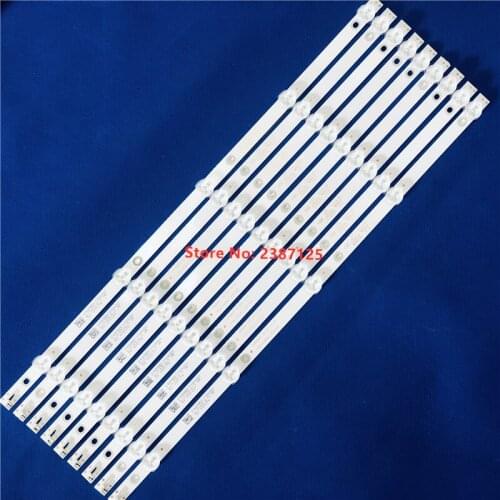 9PCS LED strip 5 Lamp for Philips 49" LCD TV 49BDL3056Q 49U5070 4708-K49WDC-A2213N01 4708-K49WDC-A3113N01