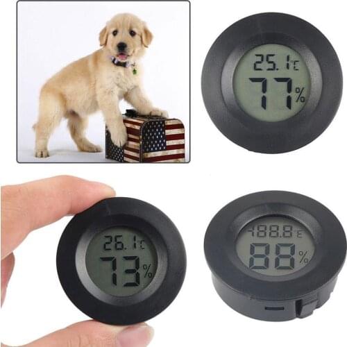 Mini LCD Thermometer Hygrometer Practical Digital Indoor Meter Round LCD Thermometer Humidity Temperature Hygrometer Displa G2C0