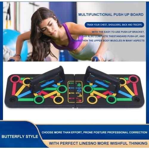 Chest Muscle Training Rack Board Fitness Exercise Equipment Multi-function Equipment for Exercise Push-Up Stands Set