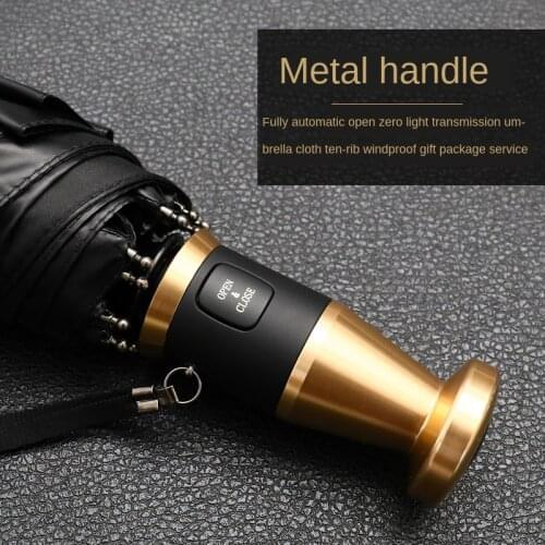 Luxury Germany Full-automatic Umbrella Mens Folding Car Sun Umbrella Windproof UV Large Men Business Regenschirm Gift Box SY237