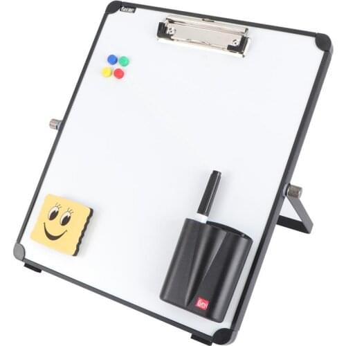 8pcs/1set Tabletop Whiteboard Office School Writing Board With Pen Eraser Magnets Buttons Kids Home Office Message Drawing Board