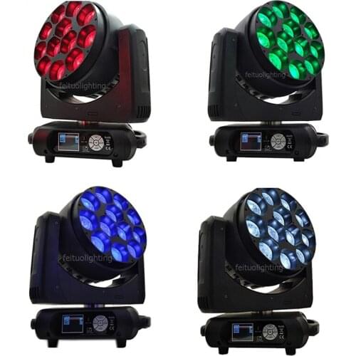 8pcs Pixel Control Lyre Zoom Moving Head Led Light 12 x 40w 4in1 RGBW Led Beam Moving Head Dyeing Strobe Stage Effect Dmx Light