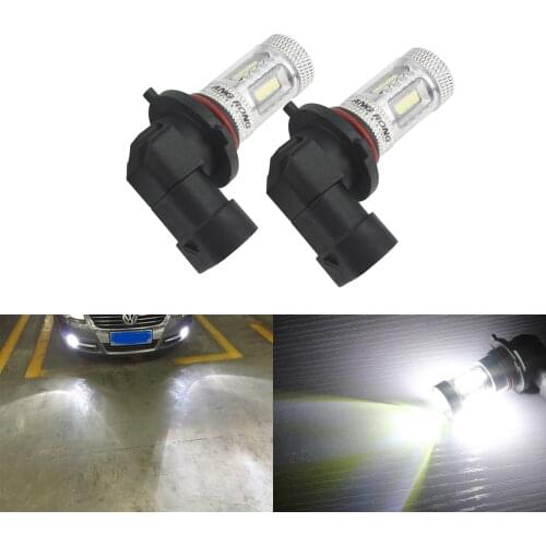 ANGRONG 2x HB3 9005 Bulb High Power 2835 SMD 15W LED Sidelight Fog Light Daytime Lamp DRL White (CA262x2)