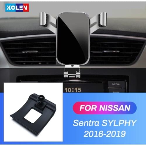 Car Mobile Phone Holder For Nissan Sentra SYLPHY B17 2016 2017 2018 2019 Gravity Stand Air Vent Special Mount Navigation Bracket