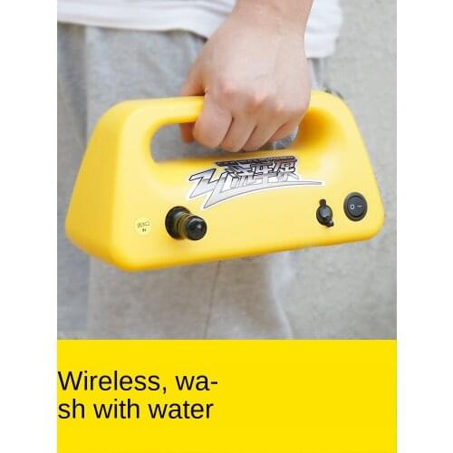 Wireless car car wash 12V household high pressure water pump portable rechargeable lithium battery self-priming car wash artifac