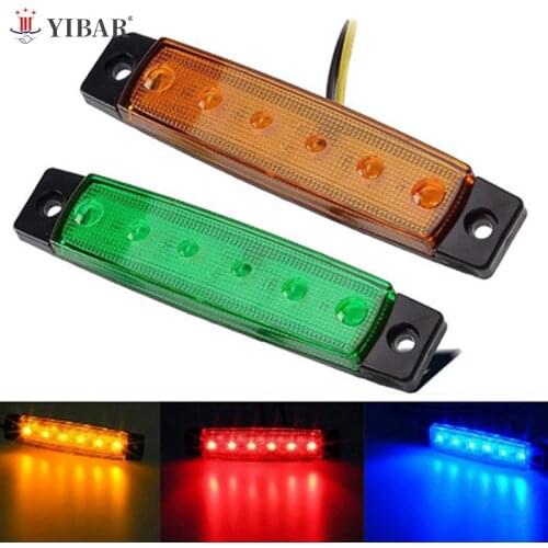 1pcs 12V LED Car Bus Truck Trailer Lorry Side Marker Indicator Light Side Lamp Trailer Rear Tail Stop Turn Light