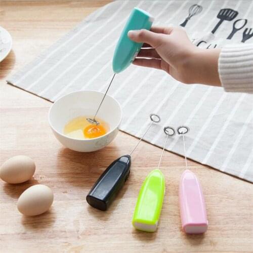 1pc Milk Drink Coffee Whisk Mixer Electric Egg Beater Frother Foamer Mini Handle Stirrer Practical Kitchen Cooking Tool