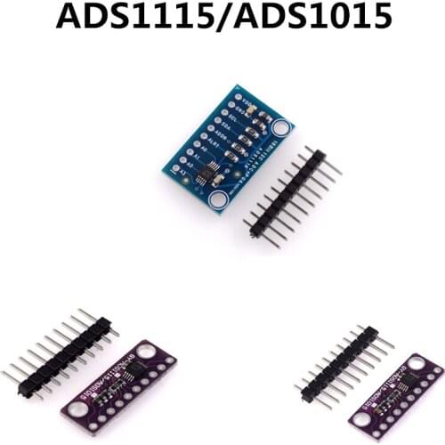 I2C ADS1115 ADS1015 16 Bit ADC 4 channel Module with Programmable Gain Amplifier 2.0V to 5.5V RPi