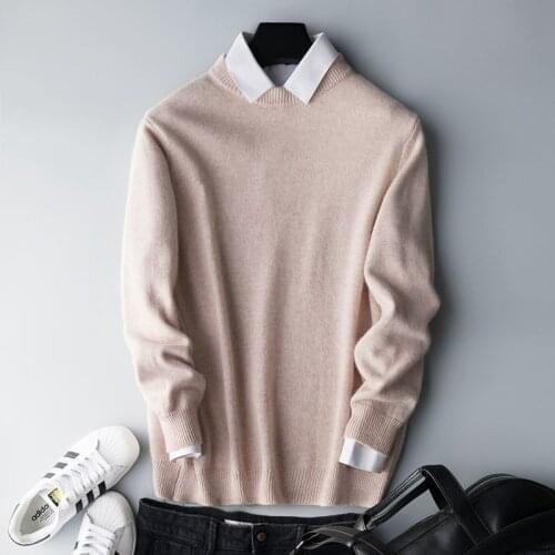 Cashmere Cotton Sweater Men 2021 Autumn Winter Jersey Jumper Robe Hombre Pull Homme Hiver Pullover Men O-neck Knitted Sweaters