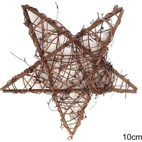 Creative Five-pointed Star Rattan Ring Home Wall Decoration Festive Party Supplies Wedding Decoration Birthday Decor For Kid