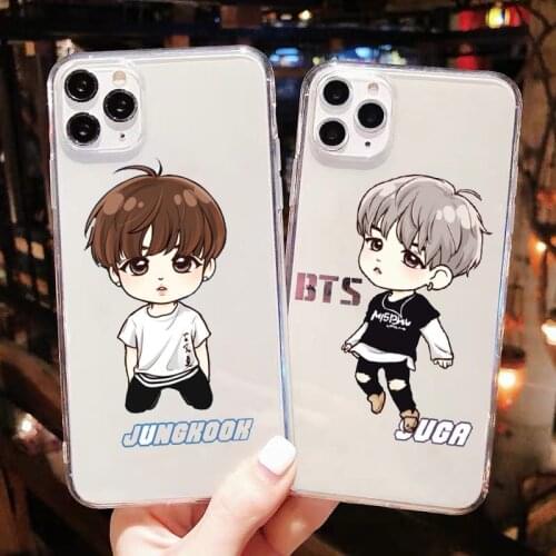 Fashion Kpop Korean DYNAMITE transparent TPU Soft silicone Phone Case For iPhone SE 12mini 12pro 11pro Max Xs Max 7 8 Plus XR