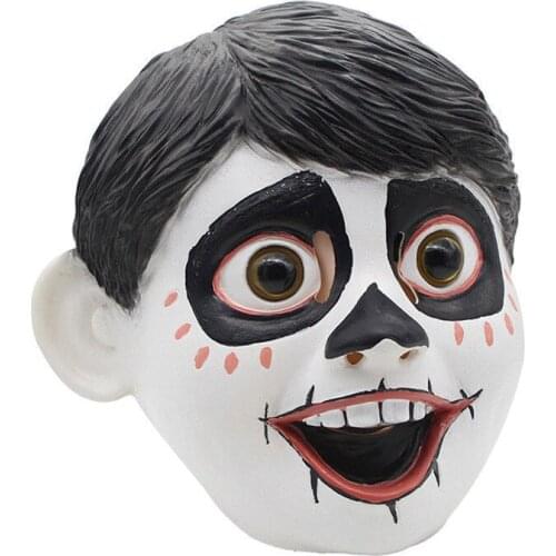 Newest Realistic Funny Movie Anime CoCo Miguel Cosplay Full Head Latex Mask Fancy Ball Helmet Costume Props Masks