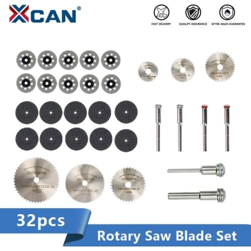 XCAN Diamond Coated Saw Blade 32pcs HSS Mini Saw Blade Metal Cutting Disc