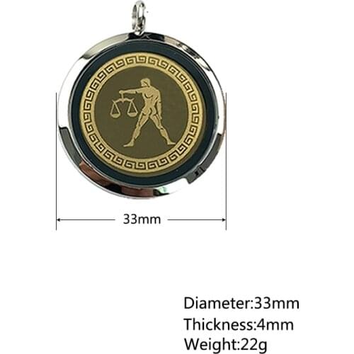 Libra Pendant Necklace Scalar Energy Spiritual Necklace for Men Women