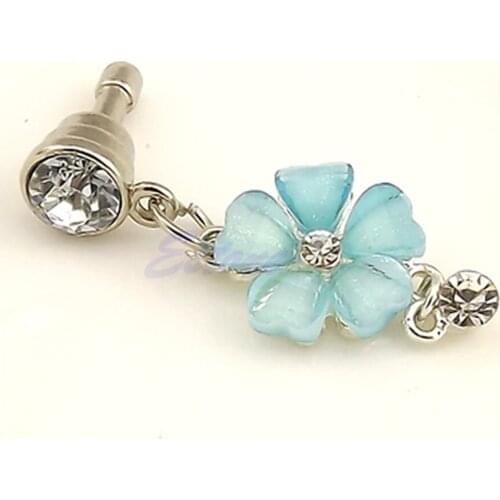 40GD 3.5mm Crystal Flower Earphone Anti Dust Plug Stopper HTC