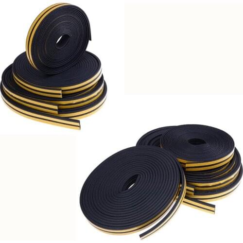 Rubber Strip Tape For Window Door Seal Strip 10M Single Sided Adhesive Waterproof Weather Stripping Foam Sponge