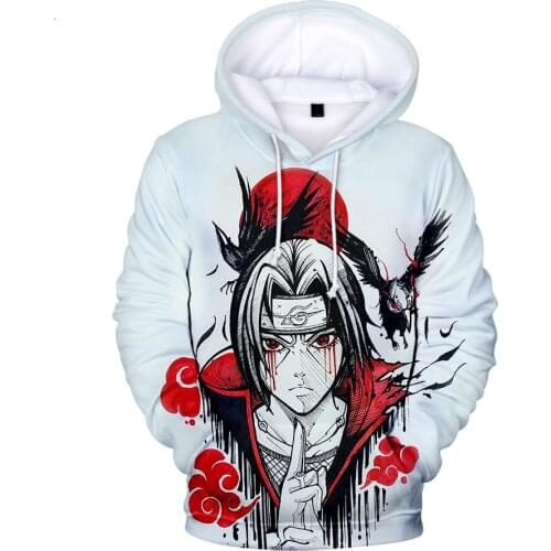 Cartoon Sweatshirt harajuku style hoodies itachi pullover anime 3D Print hoodies one piece Casual Pullover sudaderas Kids Hoodie