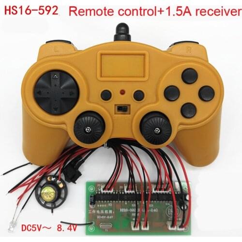 15CH 2.4G Huina 350/550 Remote Control 3.6-8.4V Receiver Board 3V Transmitter Board for Huina 350/550 Parts DIY
