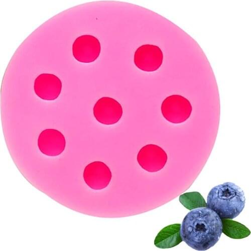 1pc Food Grade Silicone Blueberry Cake Mold Non-Stick Creative Fondant Decor Fruit Berry Mold DIY Baking Tools Accessories